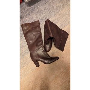 Auth ♠ Kate Spade New York ♠  Chocolate Leather Boots, Sz 8 *SEE NOTE*